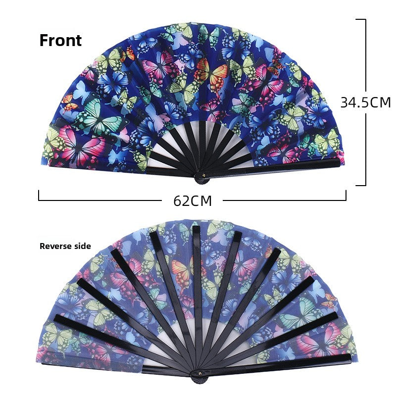 Symphony Kung Fu Fan 33cm  Bamboo Bone Reflective Cloth Fan