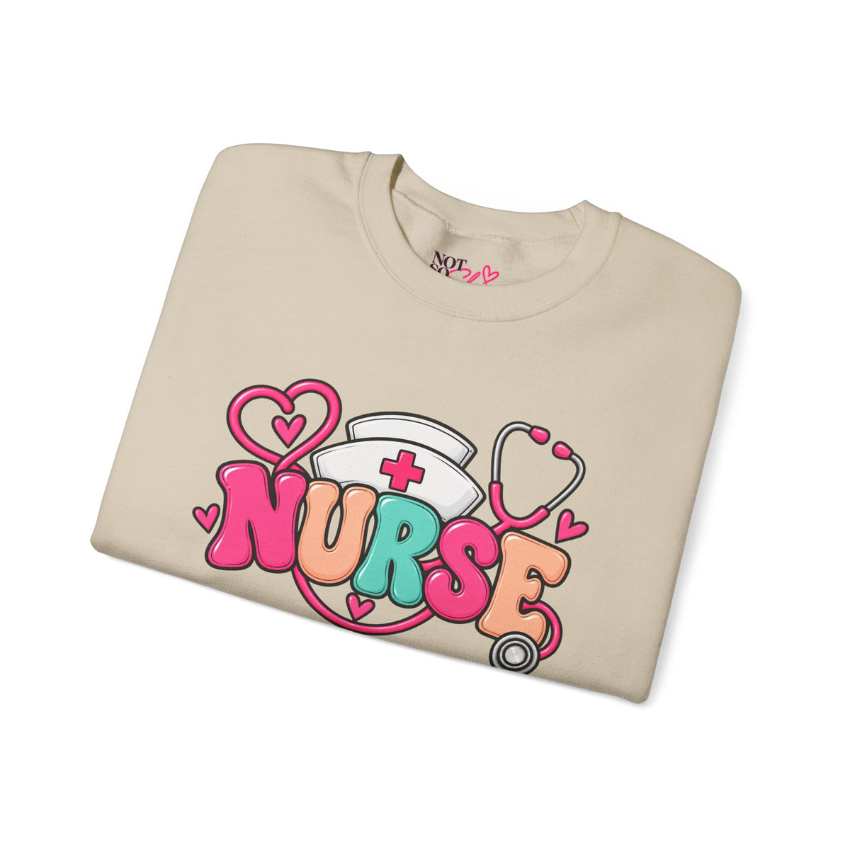 Nurse Crewneck Sweatshirt – Colorful Nursing Gift for Nurses and Healthcare Professionals