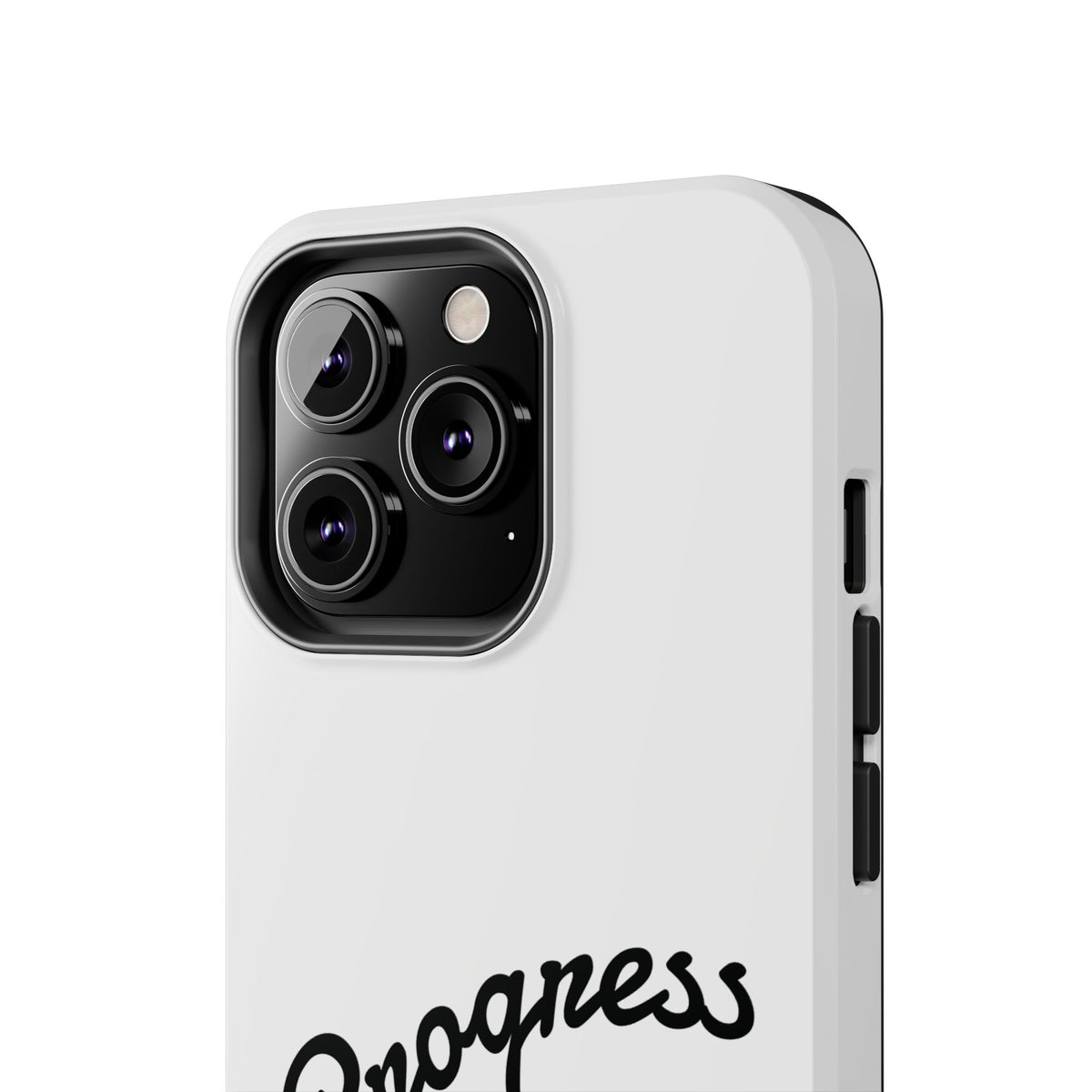 Progress Over Perfection Tough Phone Case — Minimal Motivational iPhone/Android Protective Cover