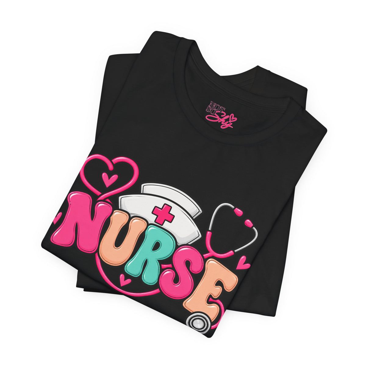 Nurse Heart Stethoscope T-Shirt