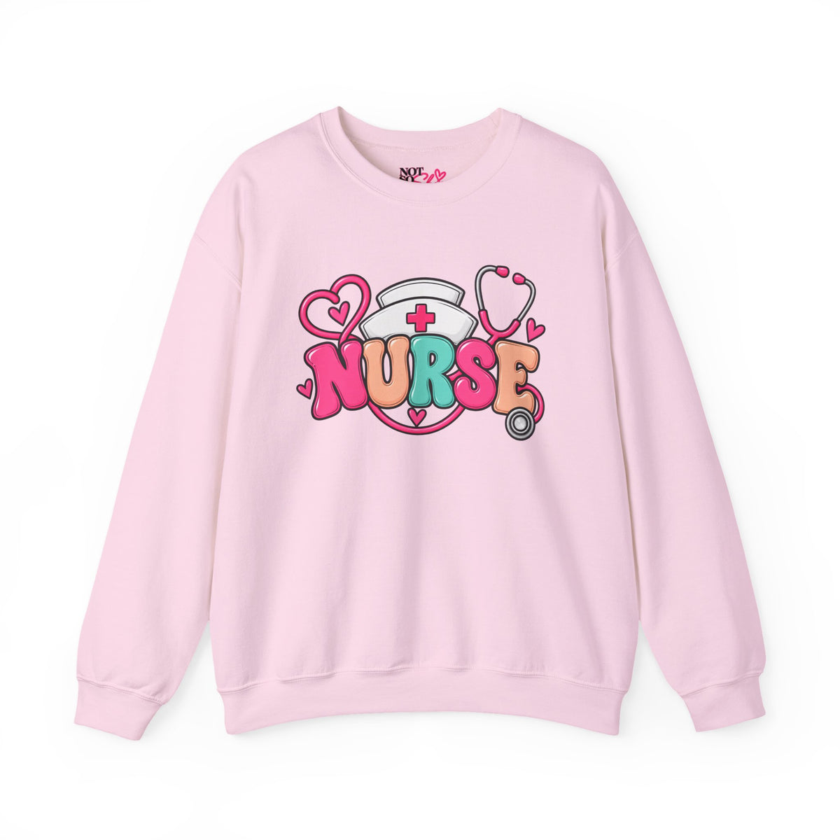 Nurse Crewneck Sweatshirt – Colorful Nursing Gift for Nurses and Healthcare Professionals