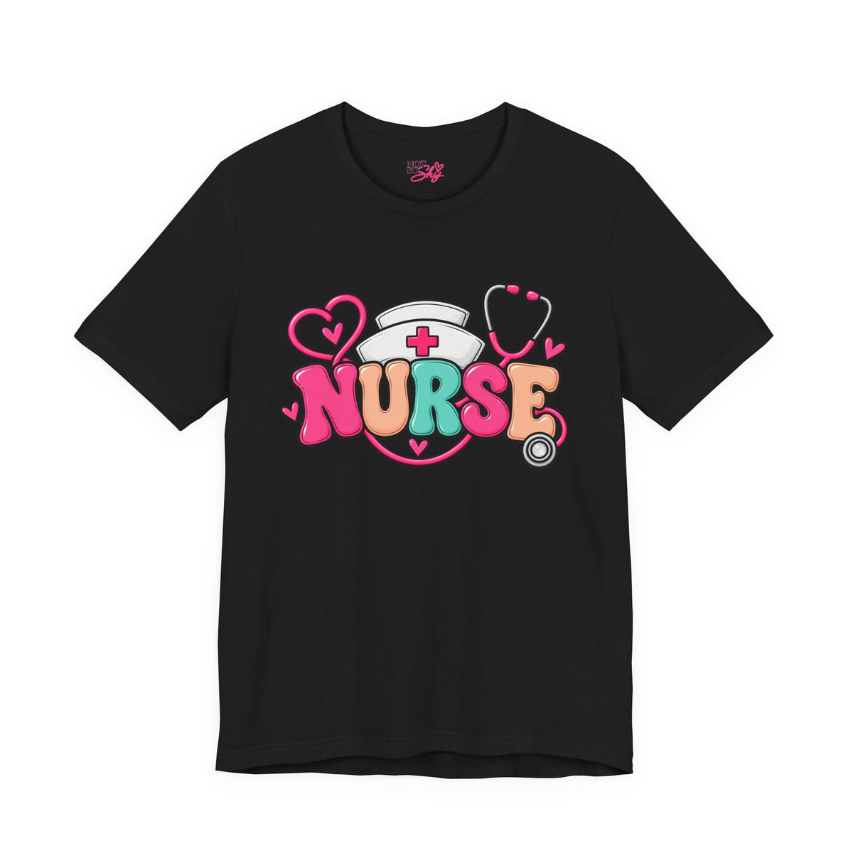 Nurse Heart Stethoscope T-Shirt