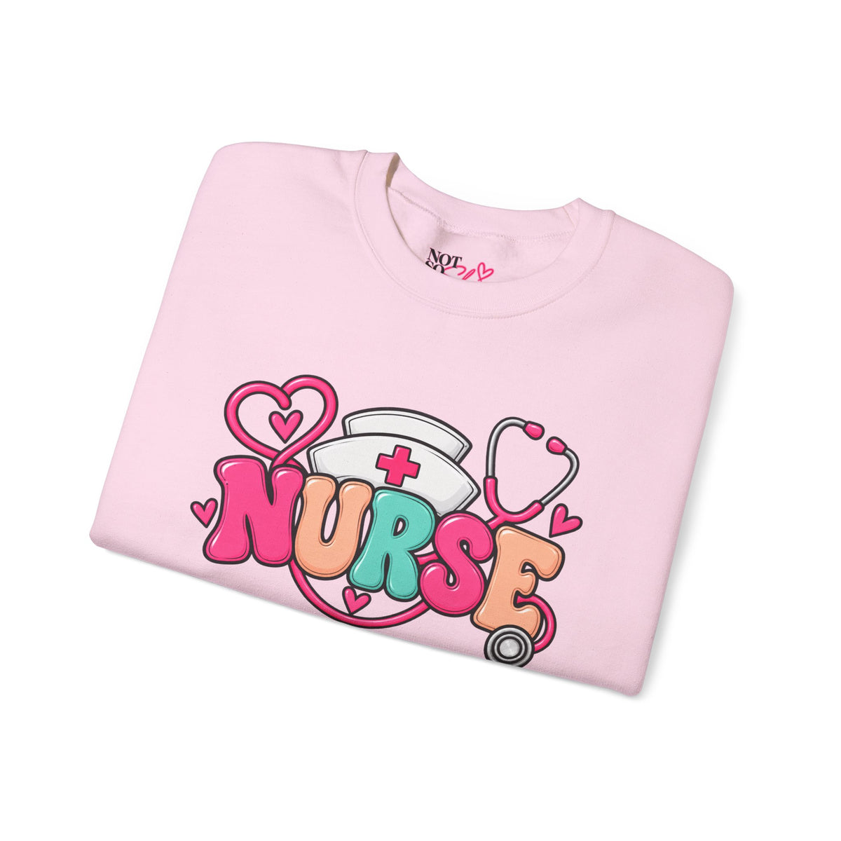 Nurse Crewneck Sweatshirt – Colorful Nursing Gift for Nurses and Healthcare Professionals