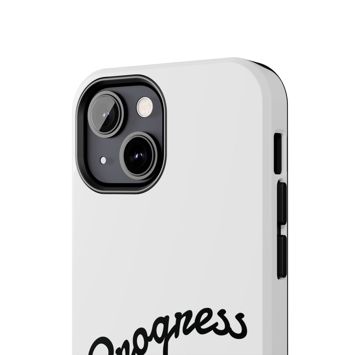 Progress Over Perfection Tough Phone Case — Minimal Motivational iPhone/Android Protective Cover