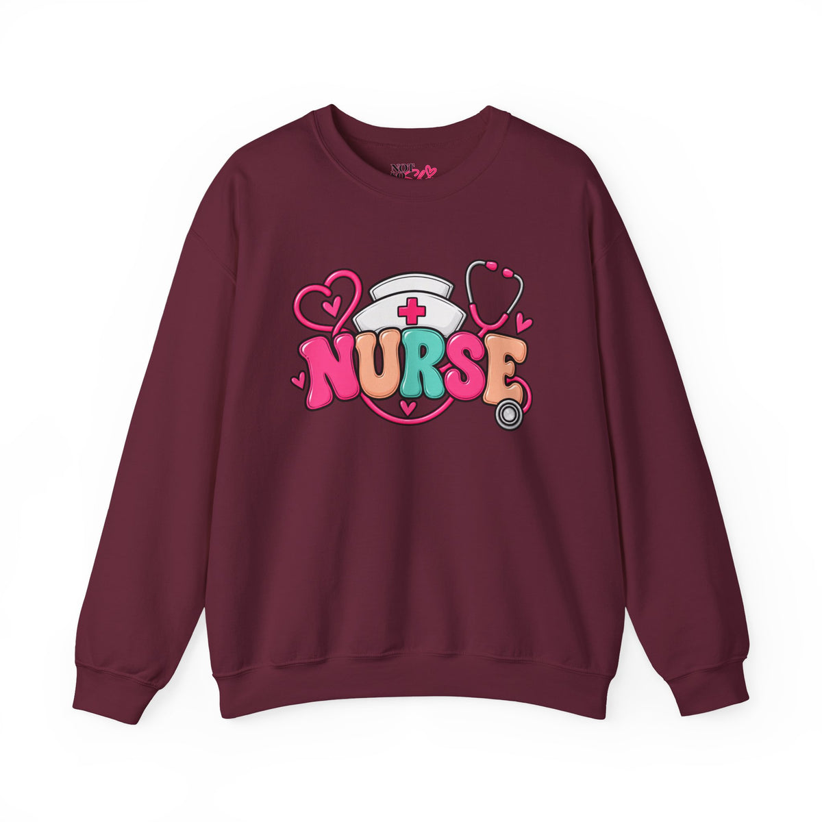 Nurse Crewneck Sweatshirt – Colorful Nursing Gift for Nurses and Healthcare Professionals