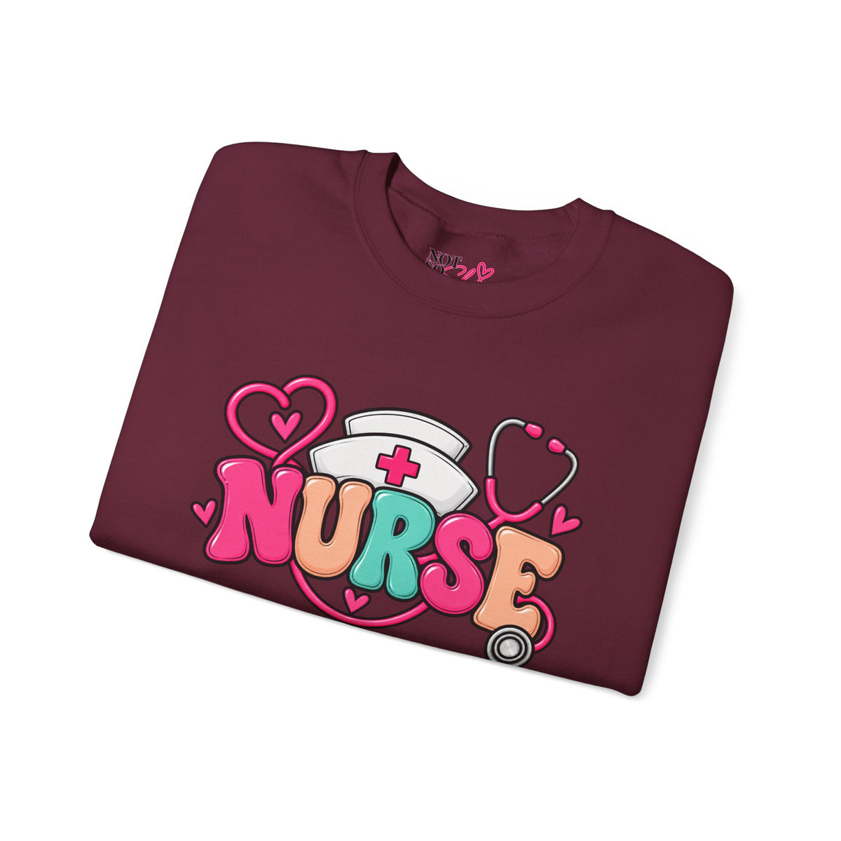Nurse Crewneck Sweatshirt – Colorful Nursing Gift for Nurses and Healthcare Professionals
