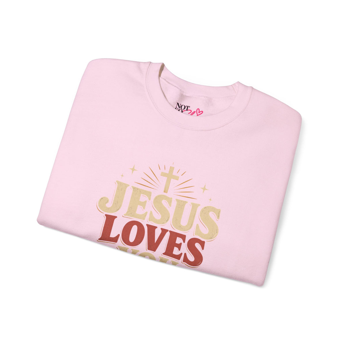 Jesus Loves You & I’m Tryin’ Christian Crewneck Sweatshirt