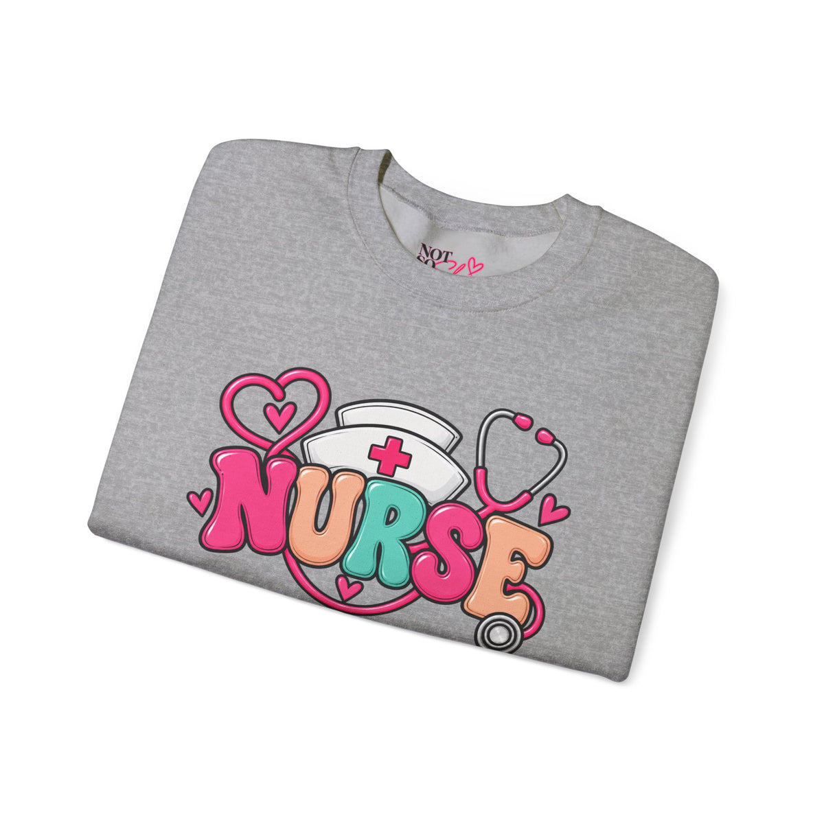 Nurse Crewneck Sweatshirt – Colorful Nursing Gift for Nurses and Healthcare Professionals
