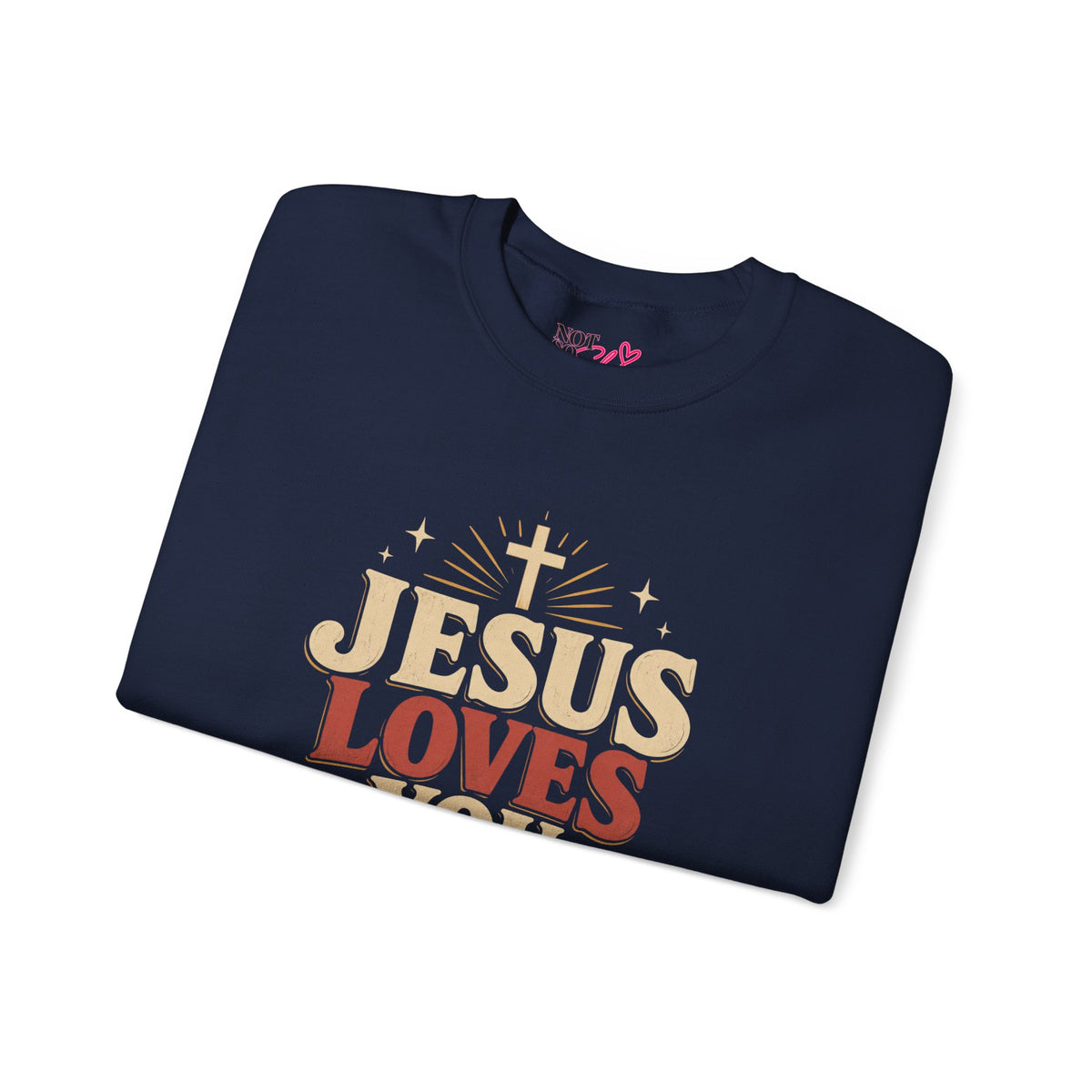 Jesus Loves You & I’m Tryin’ Christian Crewneck Sweatshirt