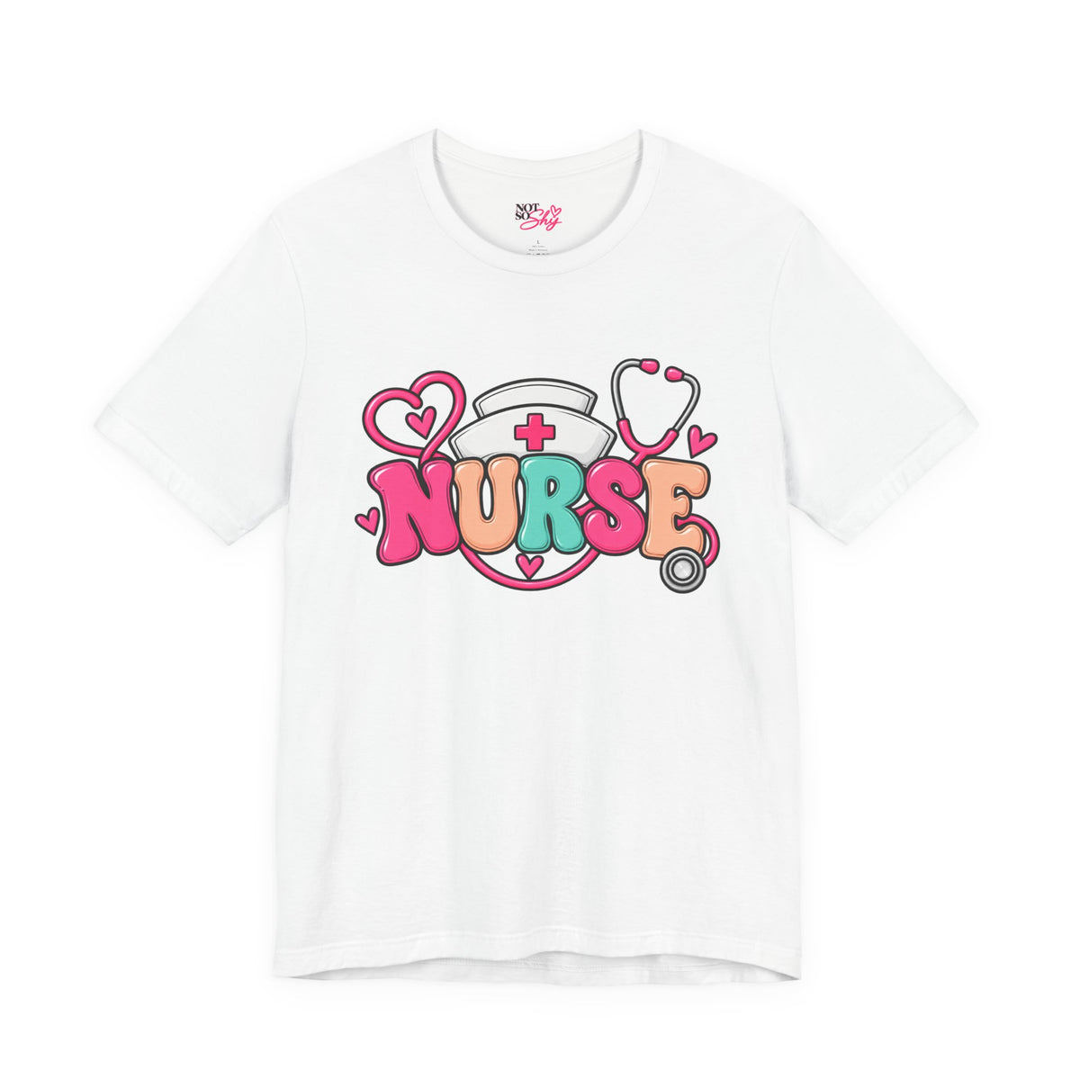 Nurse Heart Stethoscope T-Shirt