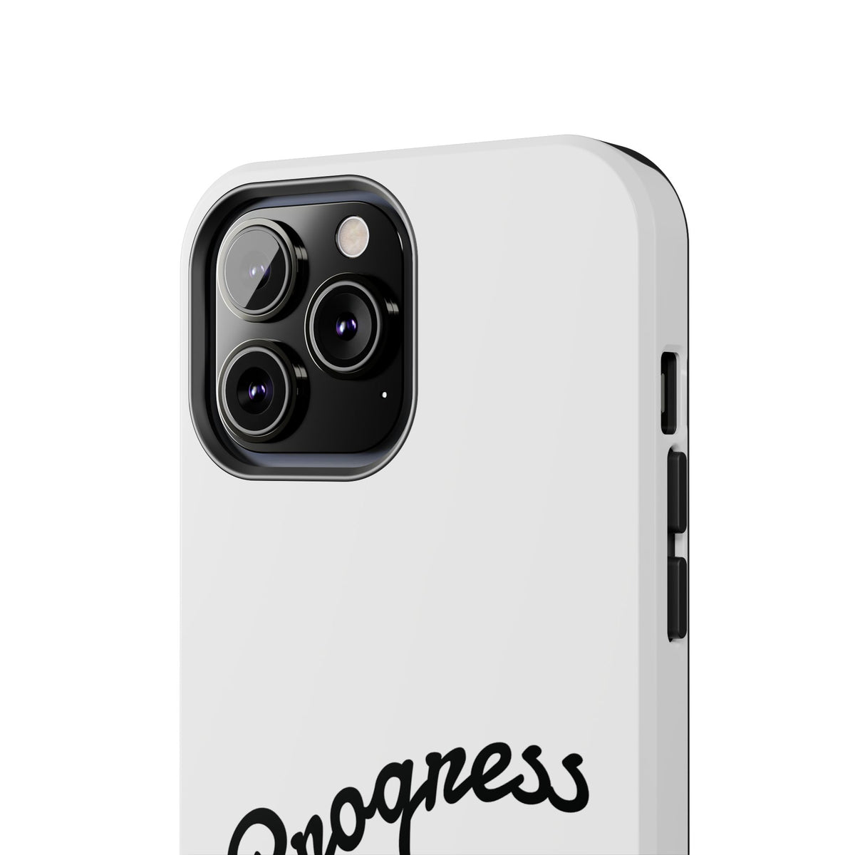 Progress Over Perfection Tough Phone Case — Minimal Motivational iPhone/Android Protective Cover