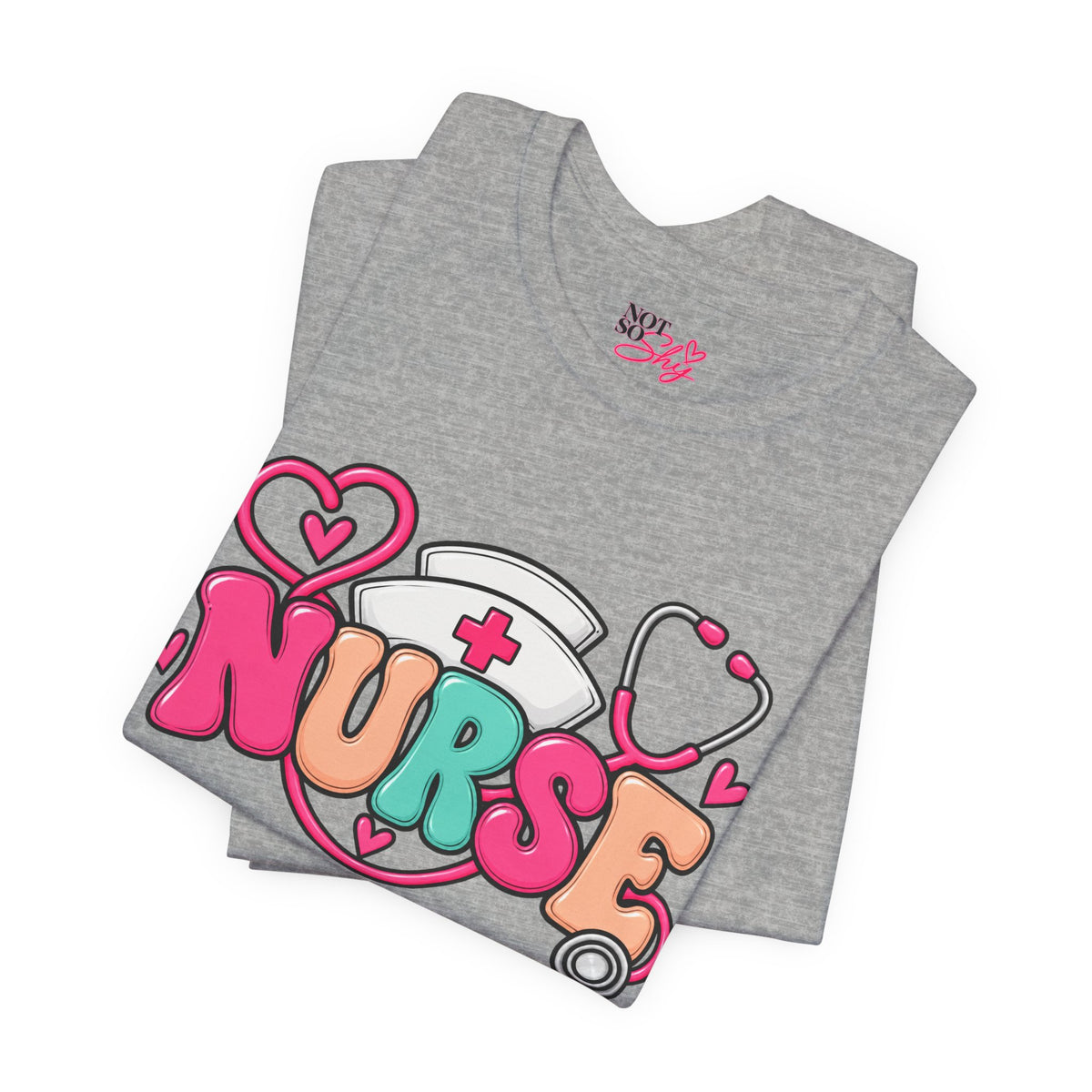 Nurse Heart Stethoscope T-Shirt