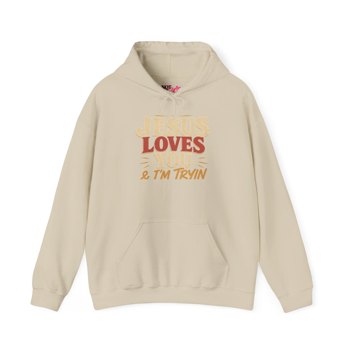 Jesus Loves You & I’m Trying Christian Hoodie