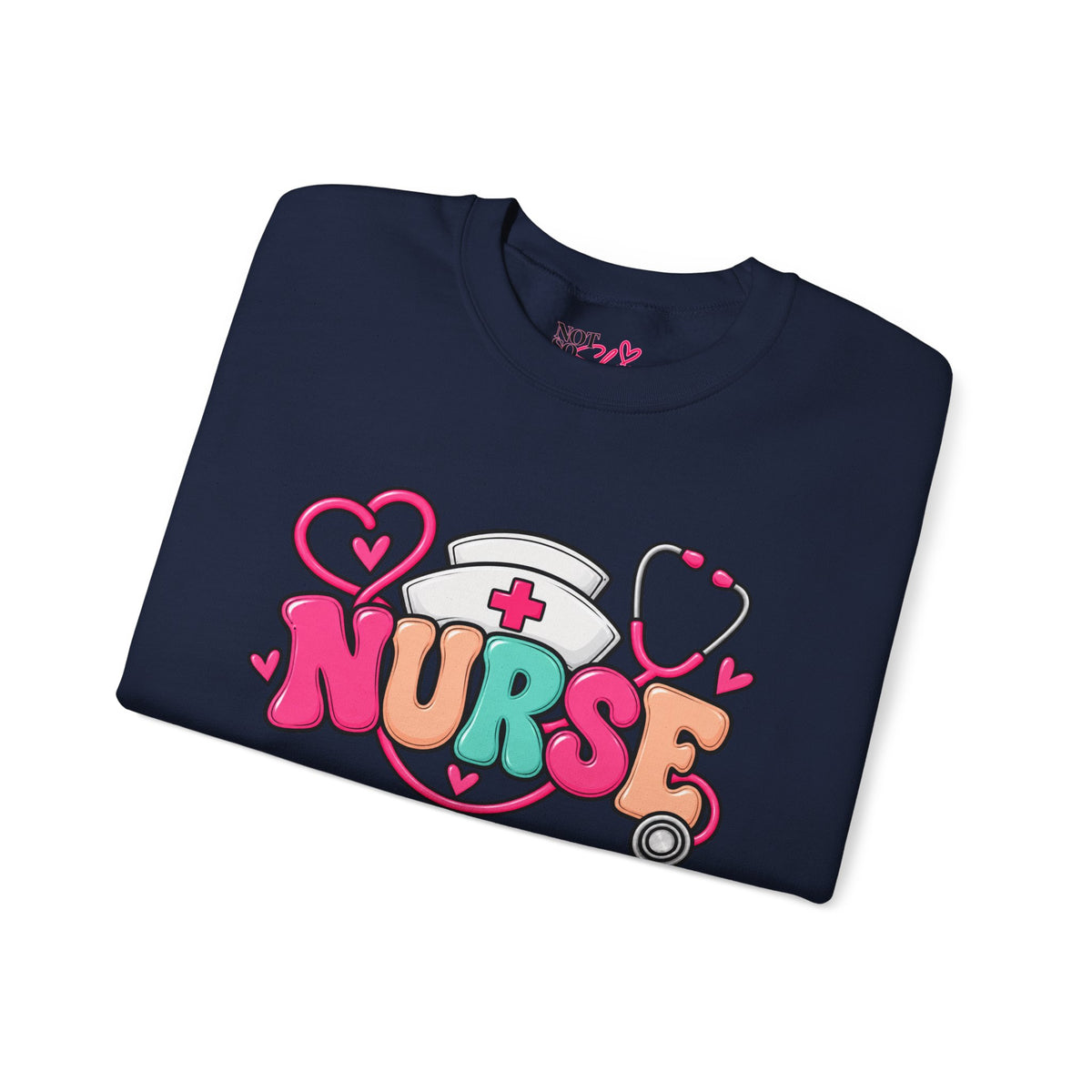 Nurse Crewneck Sweatshirt – Colorful Nursing Gift for Nurses and Healthcare Professionals