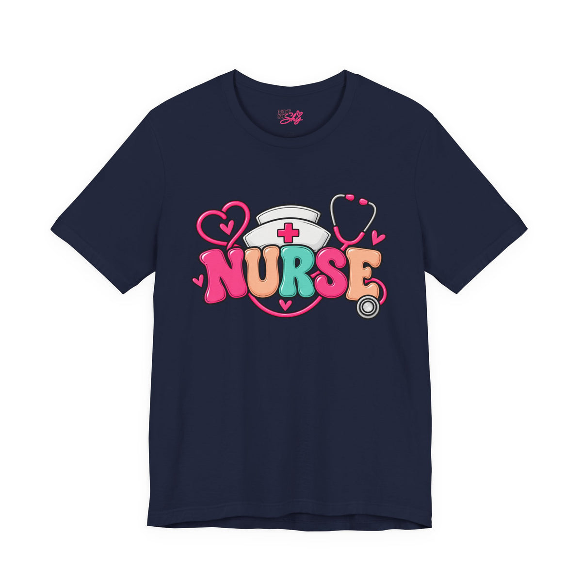 Nurse Heart Stethoscope T-Shirt