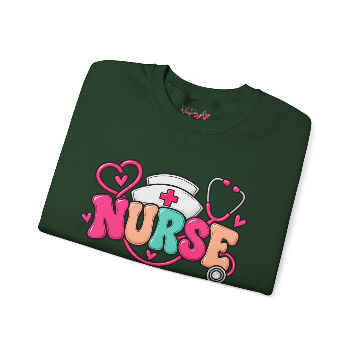 Nurse Crewneck Sweatshirt – Colorful Nursing Gift for Nurses and Healthcare Professionals