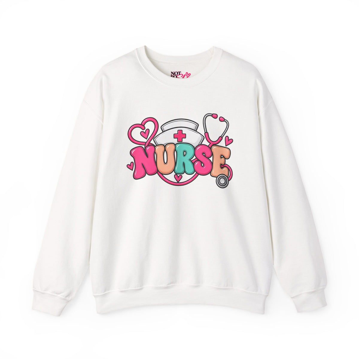 Nurse Crewneck Sweatshirt – Colorful Nursing Gift for Nurses and Healthcare Professionals