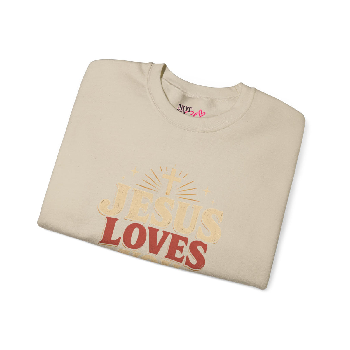 Jesus Loves You & I’m Tryin’ Christian Crewneck Sweatshirt