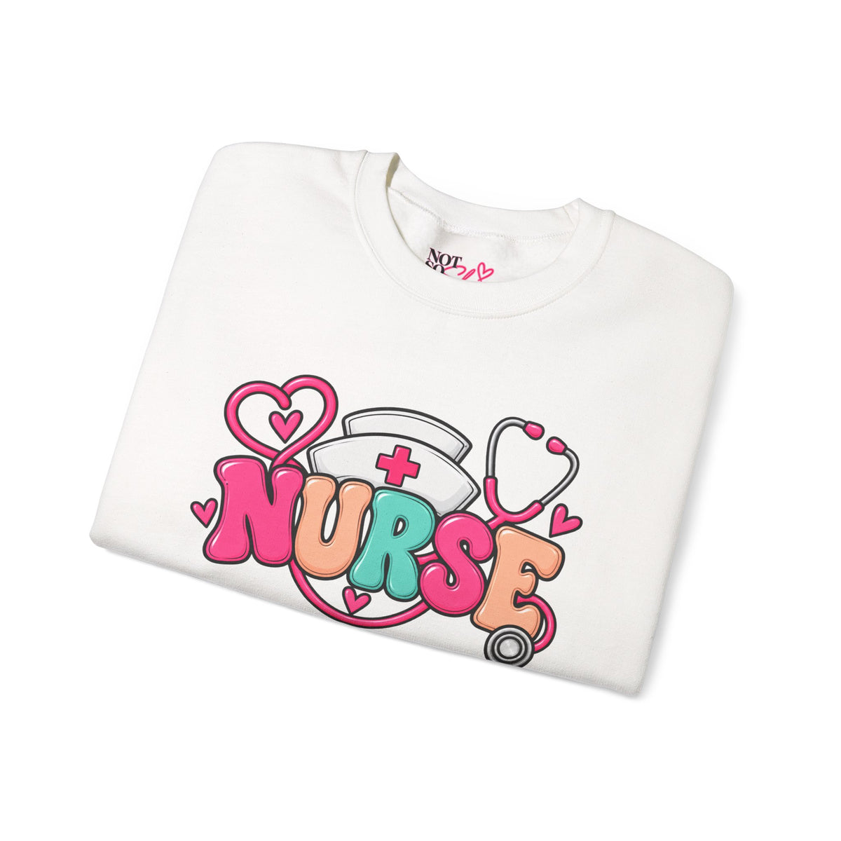 Nurse Crewneck Sweatshirt – Colorful Nursing Gift for Nurses and Healthcare Professionals