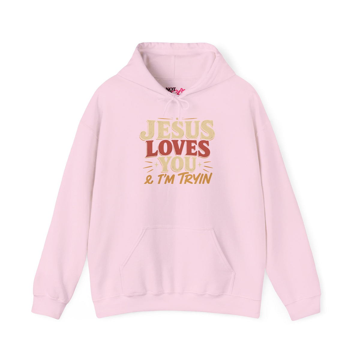 Jesus Loves You & I’m Trying Christian Hoodie