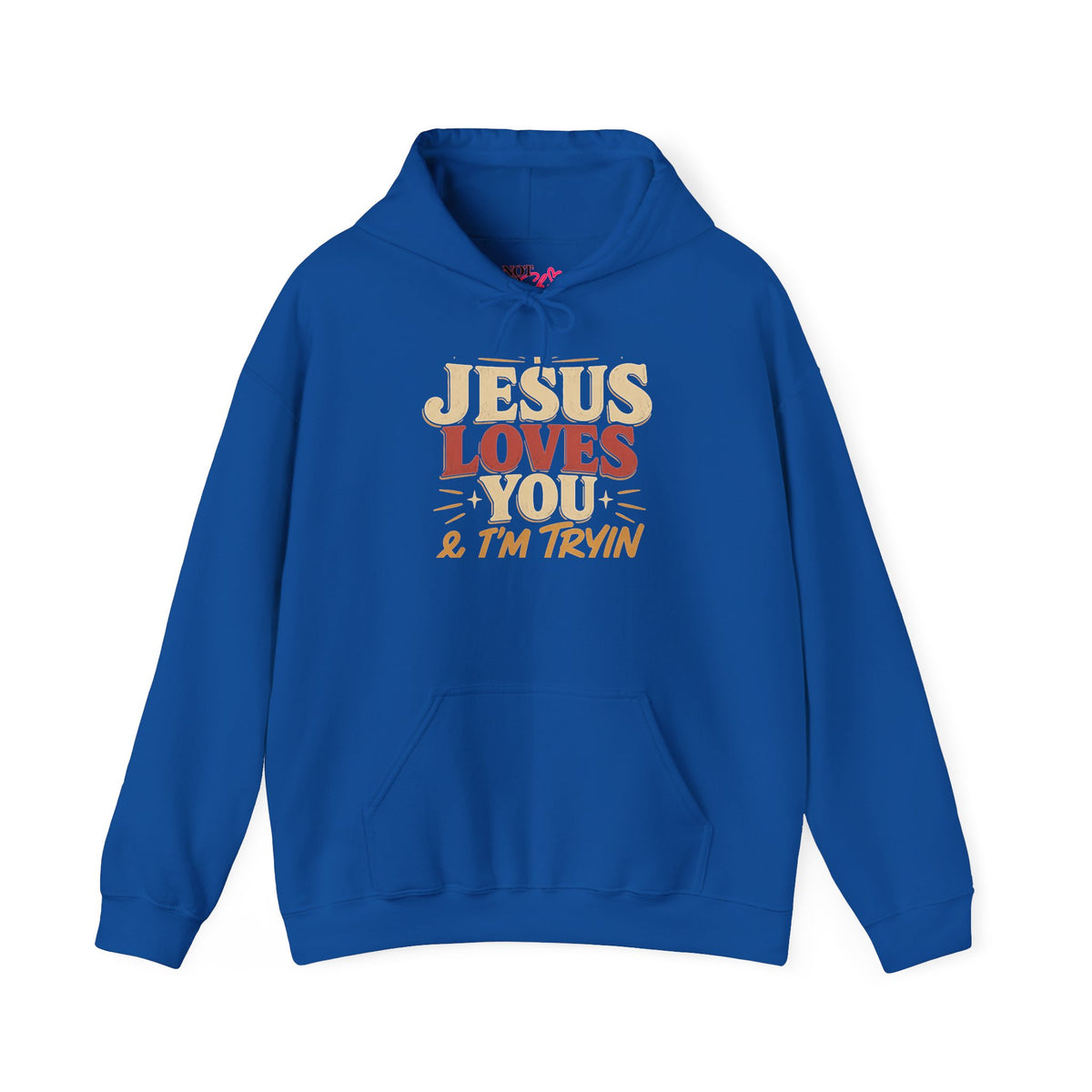 Jesus Loves You & I’m Trying Christian Hoodie