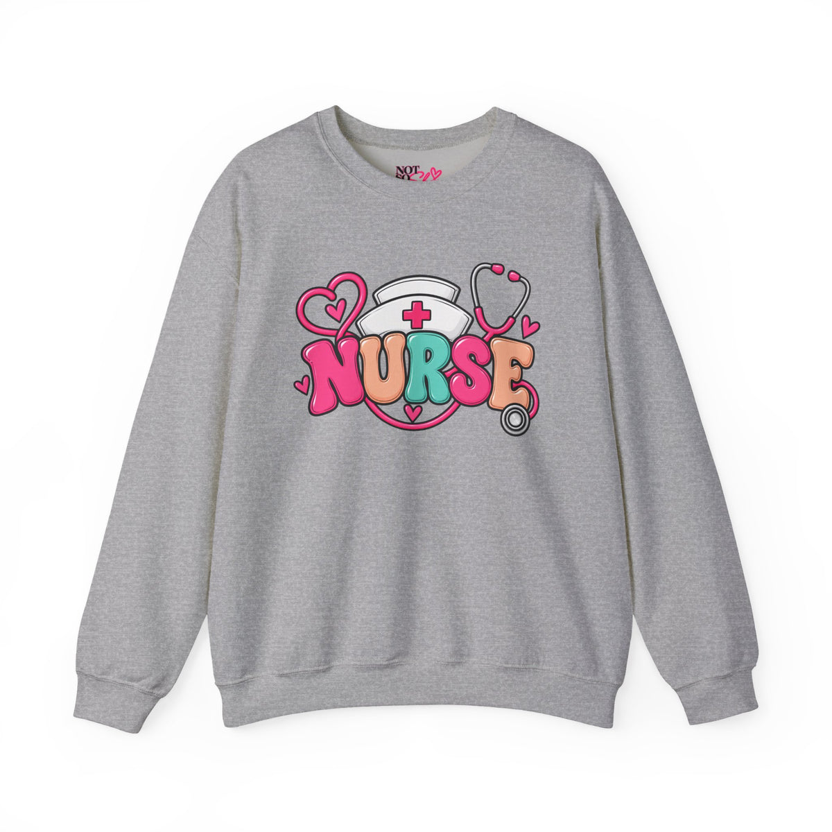 Nurse Crewneck Sweatshirt – Colorful Nursing Gift for Nurses and Healthcare Professionals