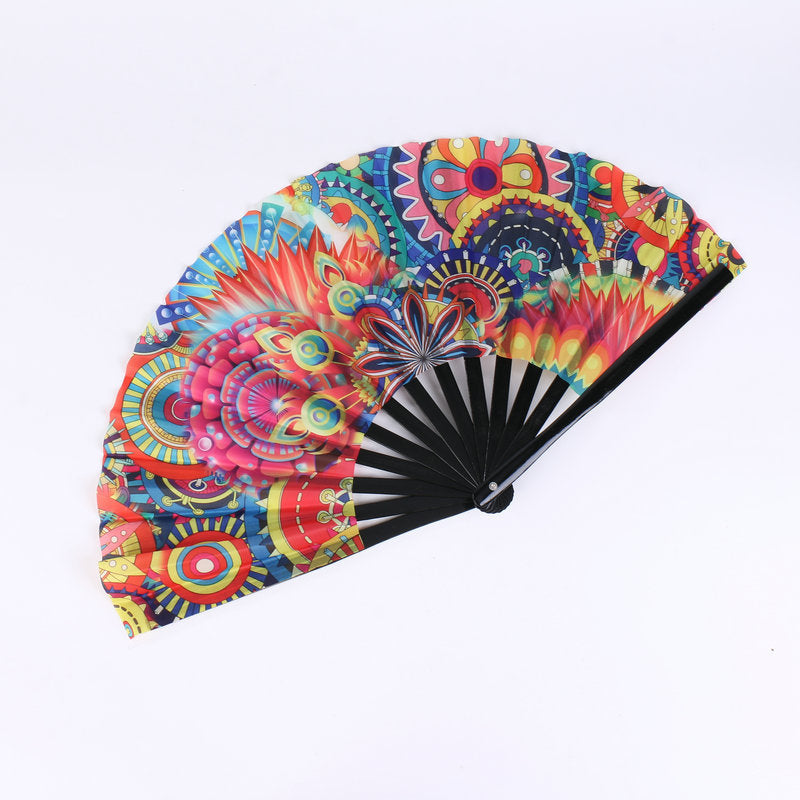 Symphony Kung Fu Fan 33cm  Bamboo Bone Reflective Cloth Fan