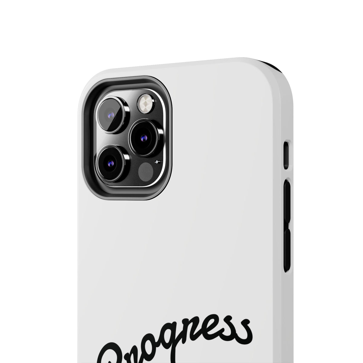 Progress Over Perfection Tough Phone Case — Minimal Motivational iPhone/Android Protective Cover
