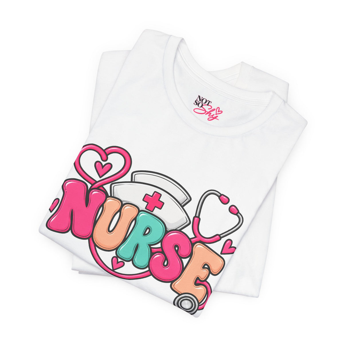 Nurse Heart Stethoscope T-Shirt