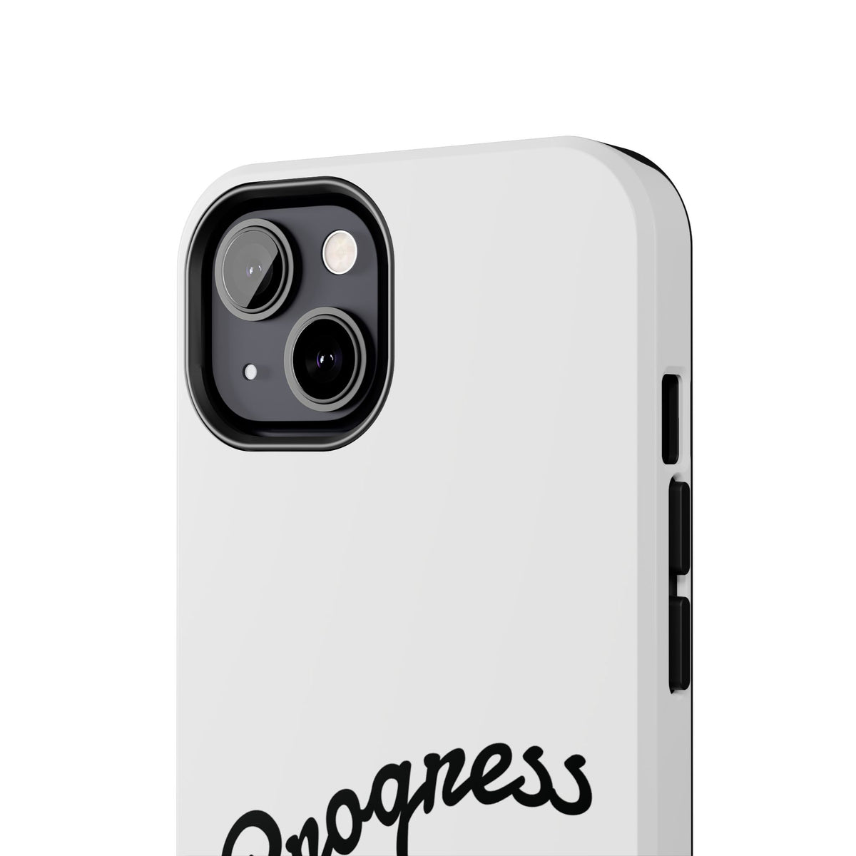 Progress Over Perfection Tough Phone Case — Minimal Motivational iPhone/Android Protective Cover