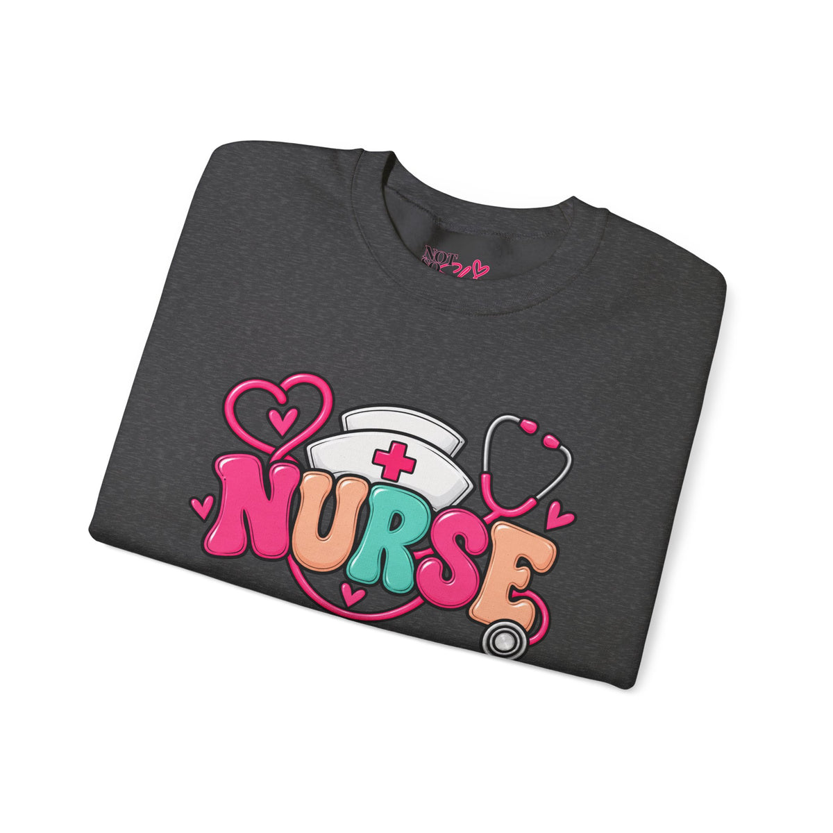 Nurse Crewneck Sweatshirt – Colorful Nursing Gift for Nurses and Healthcare Professionals