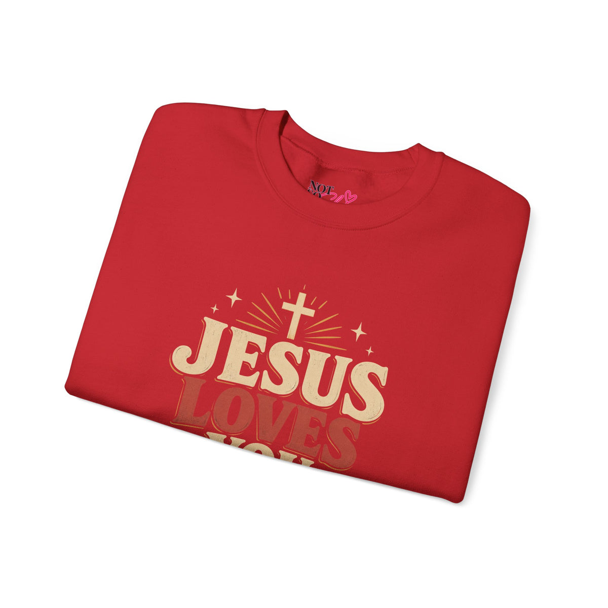 Jesus Loves You & I’m Tryin’ Christian Crewneck Sweatshirt