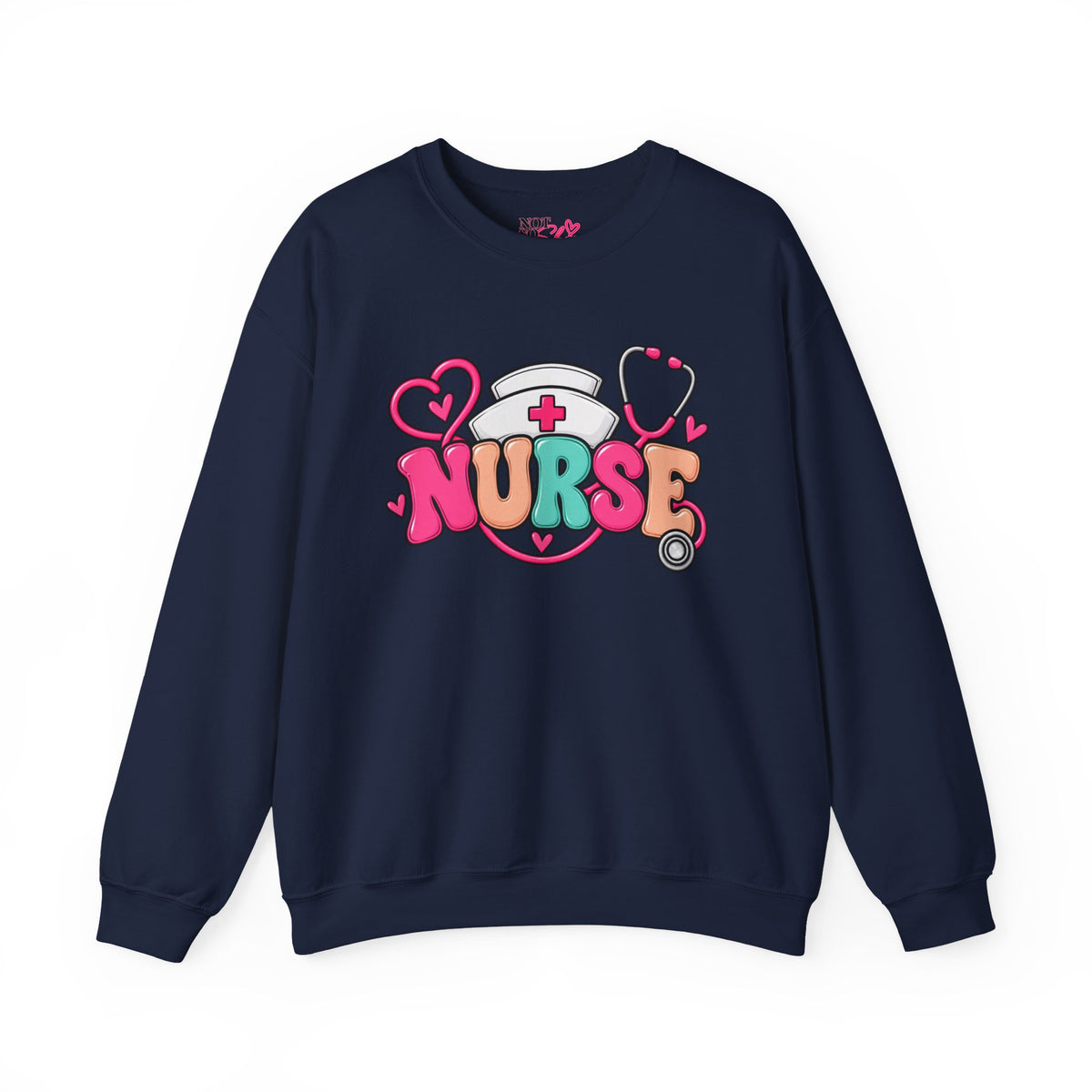 Nurse Crewneck Sweatshirt – Colorful Nursing Gift for Nurses and Healthcare Professionals