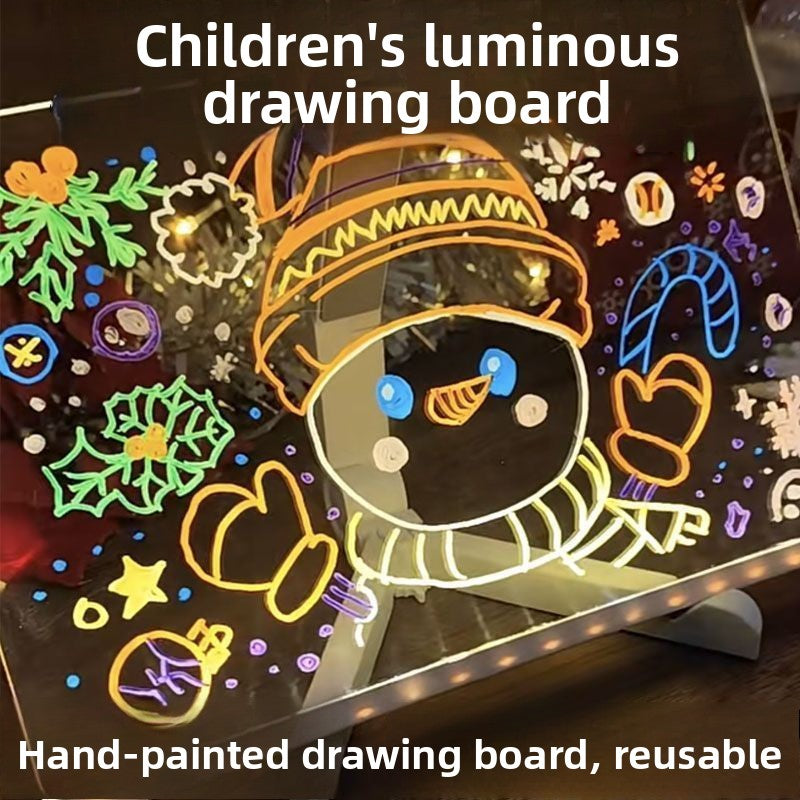 DIY luminous drawing board stall - transparent type