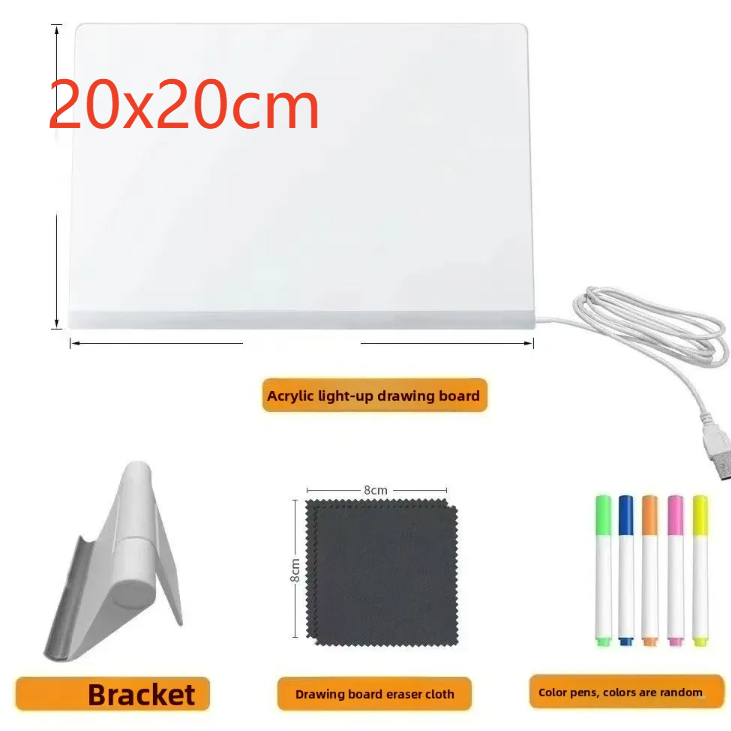 DIY luminous drawing board stall - transparent type