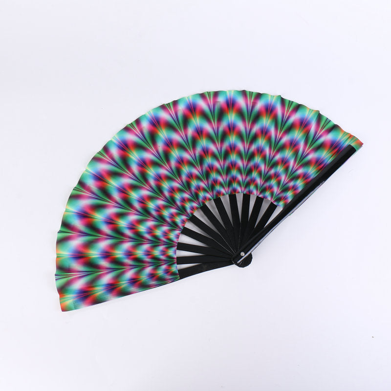 Symphony Kung Fu Fan 33cm  Bamboo Bone Reflective Cloth Fan